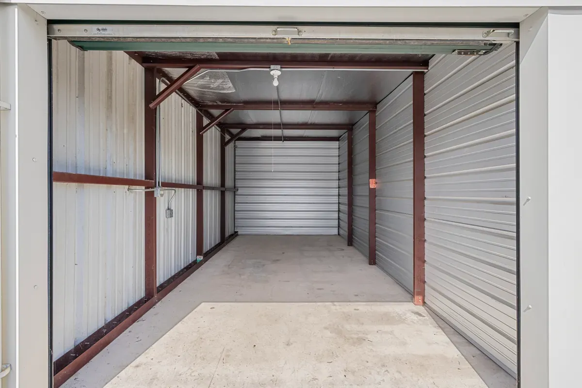 inside a unit at Legacy self storage Kenwood
